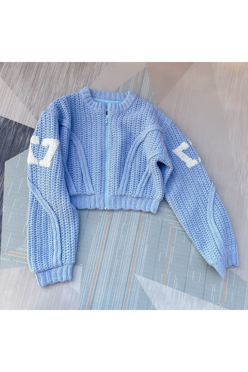 Preppy Girls Knit Tracksuit