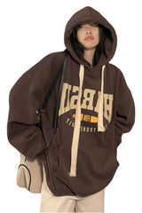 Preppy Hoodies für den Herbst mit Fronttaschen