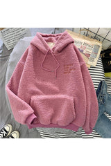 Fall Preppy Pastel Plush hoodie