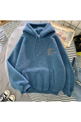 Fall Preppy Pastel Plush hoodie