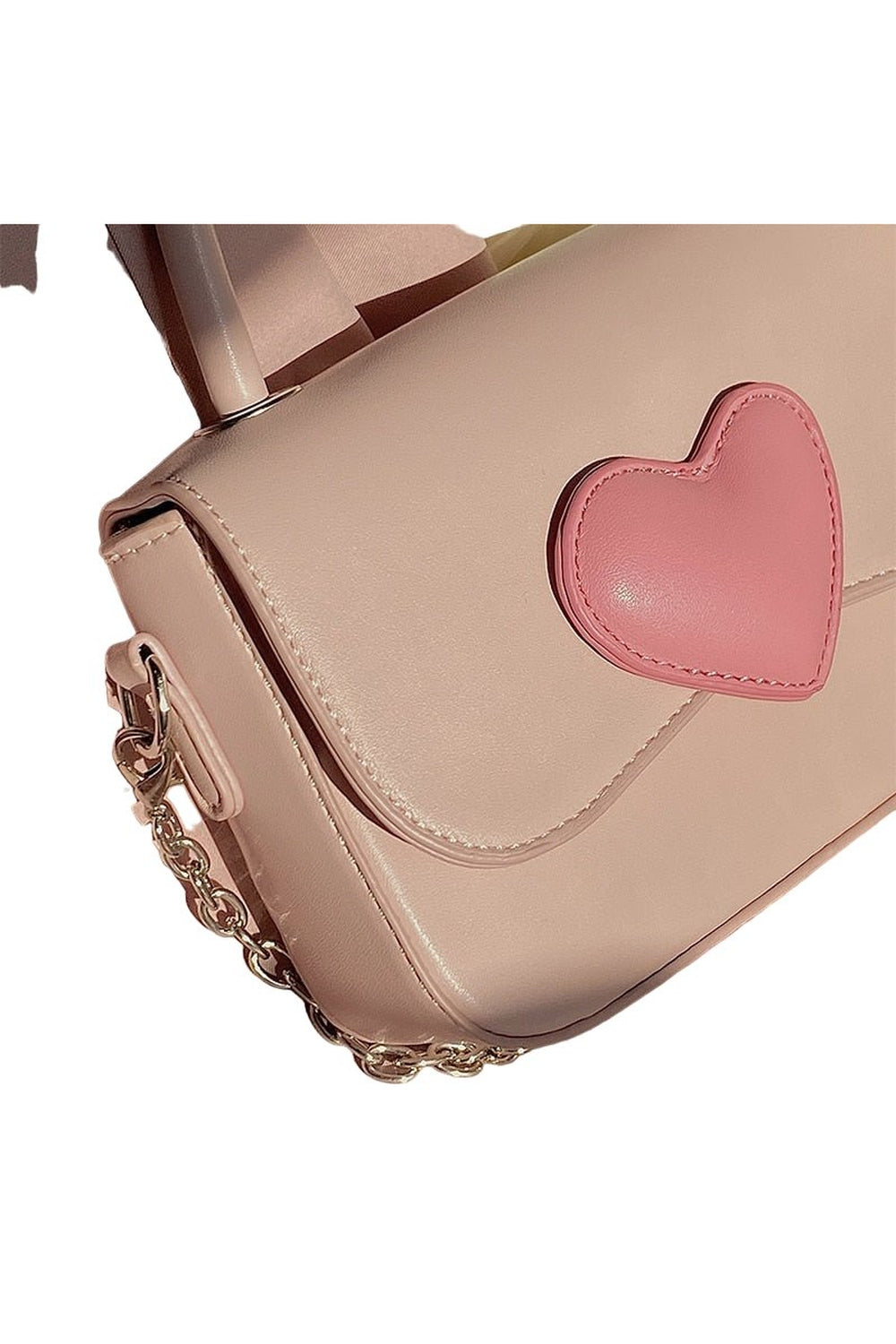 Preppy Pink Heart Shoulder Bag