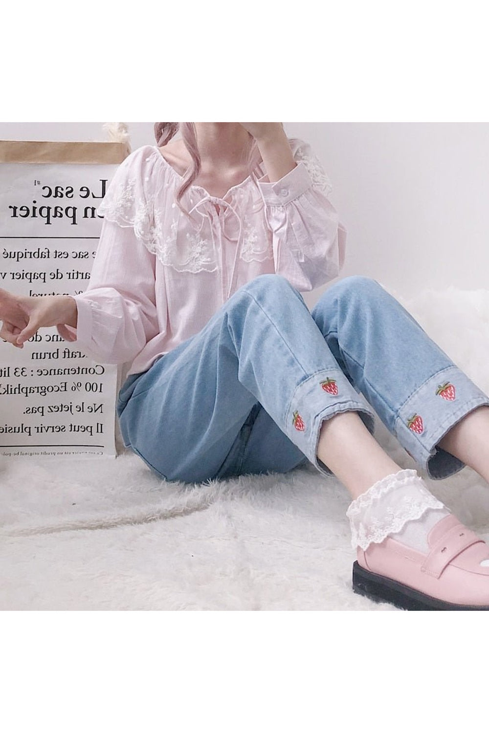 Preppy Erdbeerhose