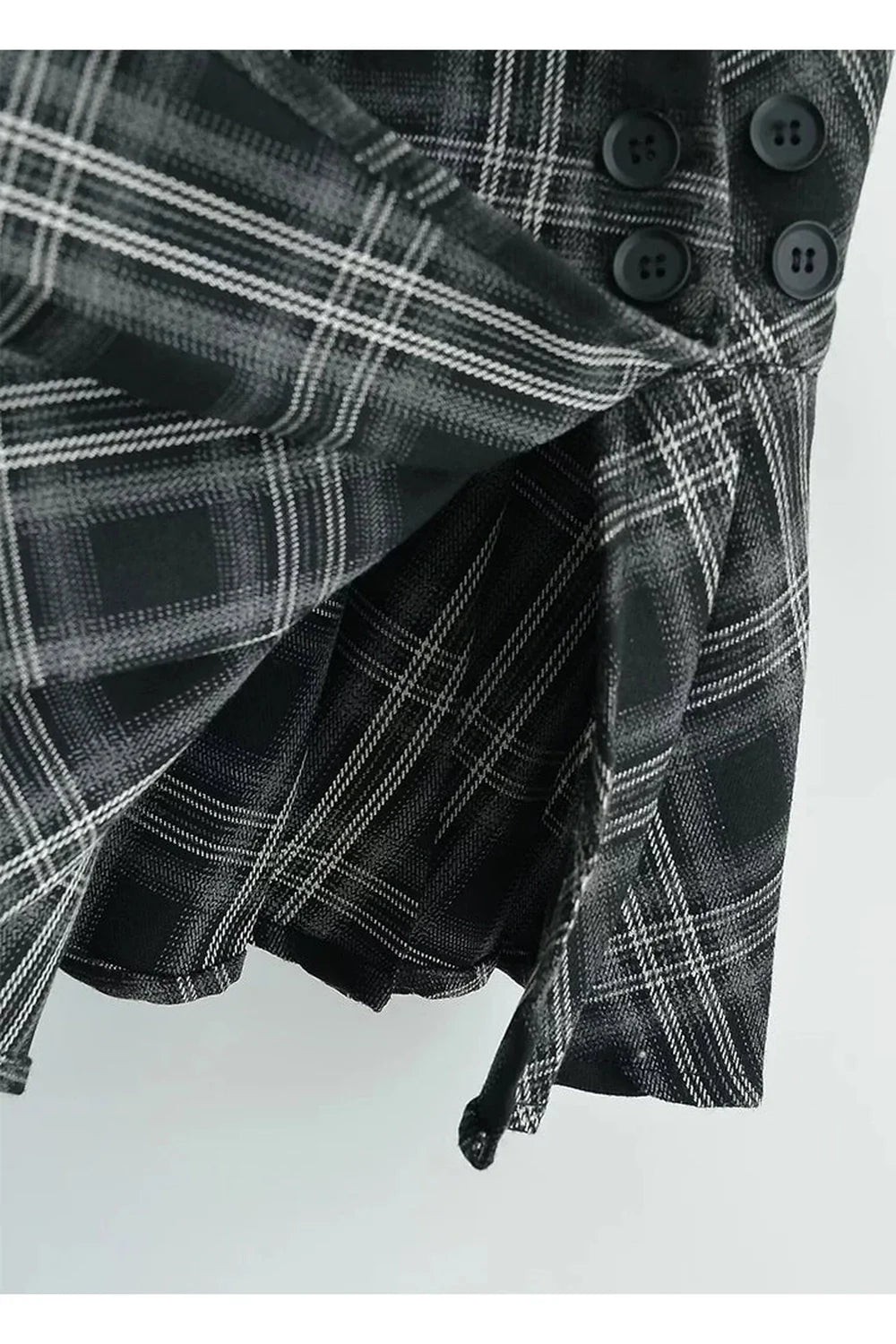 Preppy Style Plaid Pleated Mini Skirt