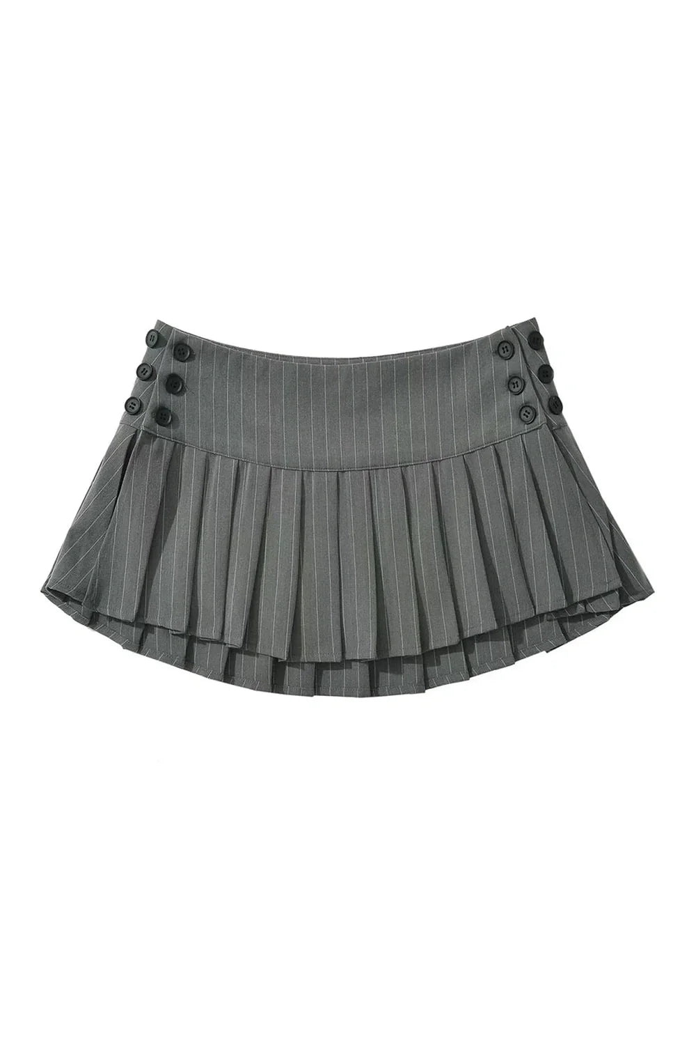 Preppy Style Plaid Pleated Mini Skirt