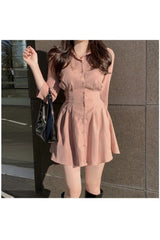 Puff Sleeve A-Line Dress