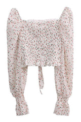 Puff Sleeve Floral Blouse