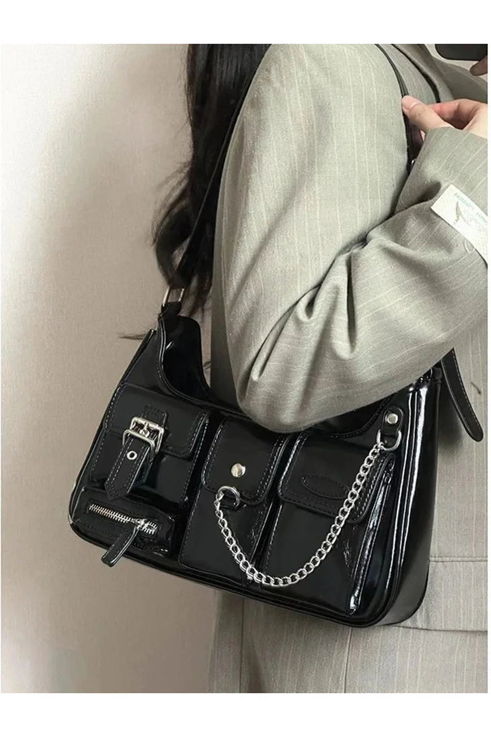 Punk Chains Shoulder Bag