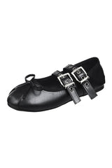 Punk Double Buckle Mary Janes Shoes