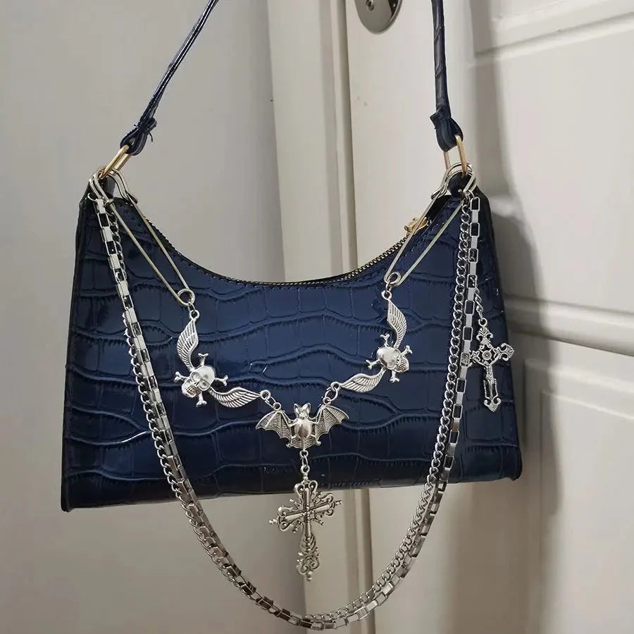 Punk Chains Crossbody Bags