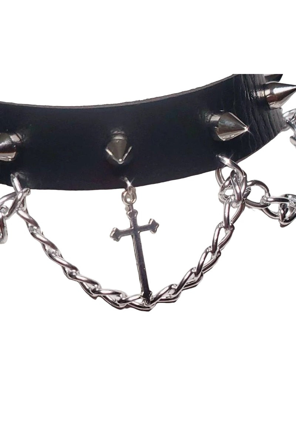 Punk Goth Cross Choker