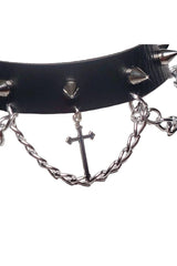 Punk Goth Cross Choker