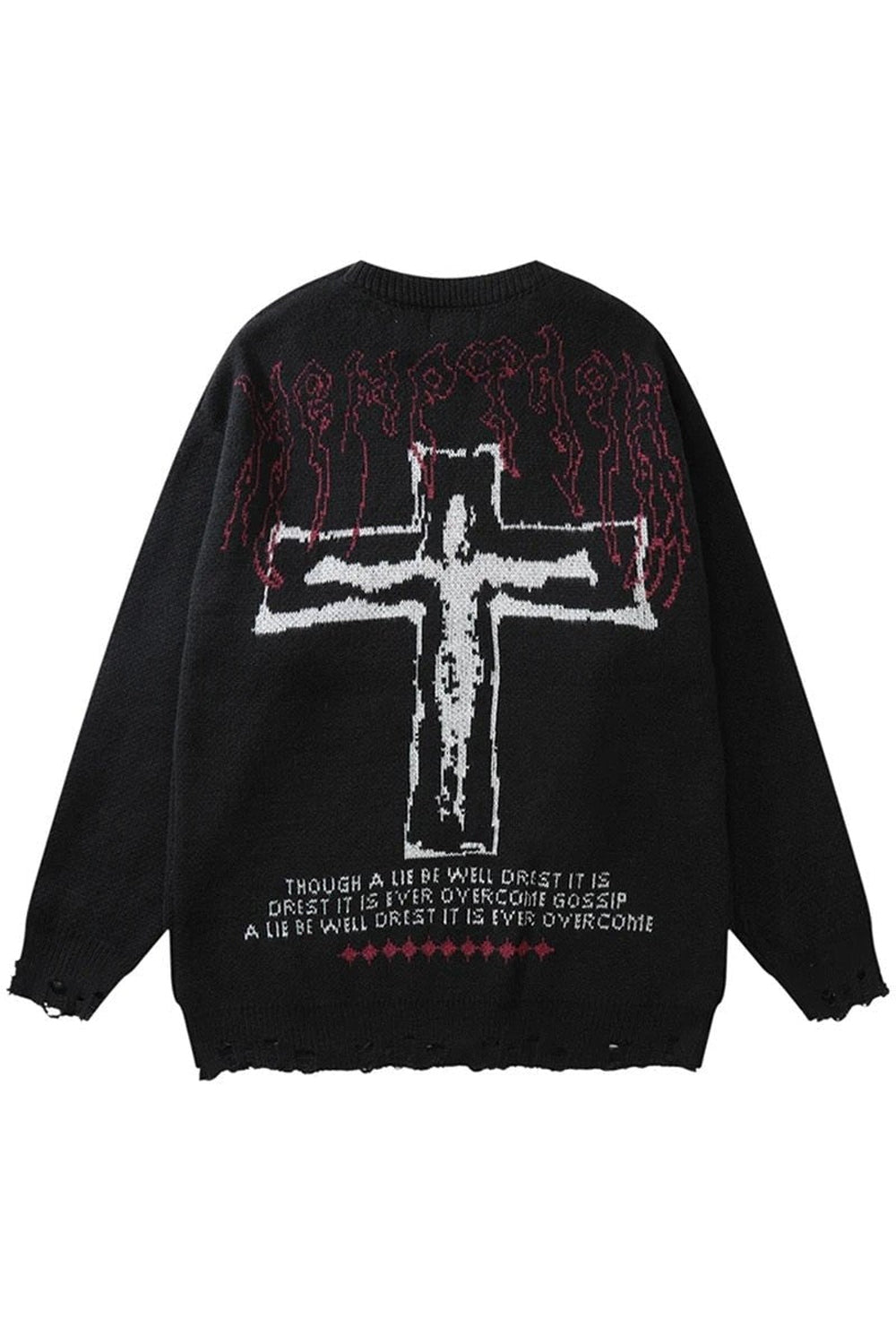 Punk Gothic Knit Pullover