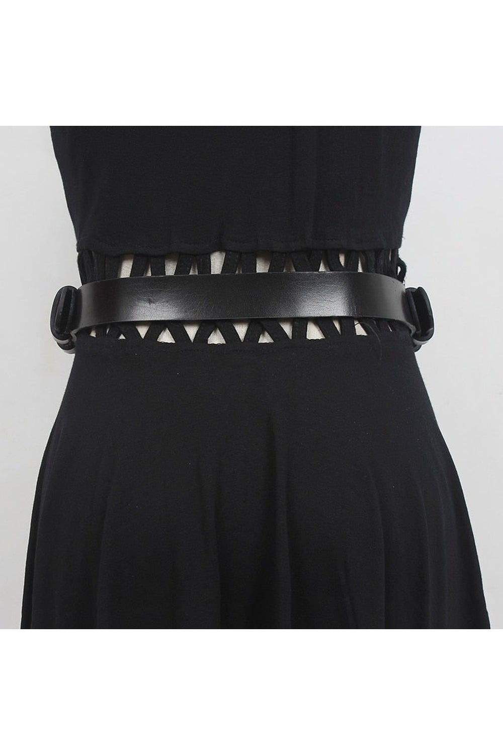 Punk Pu Leather Metal Chain Belt