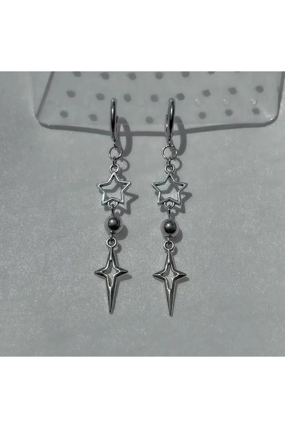 Punk Star Pendant Earhook Earrings