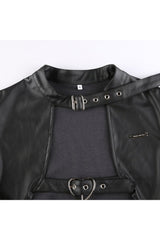 Fall Punk Style Crop Jacket