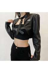 Fall Punk Style Crop Jacket