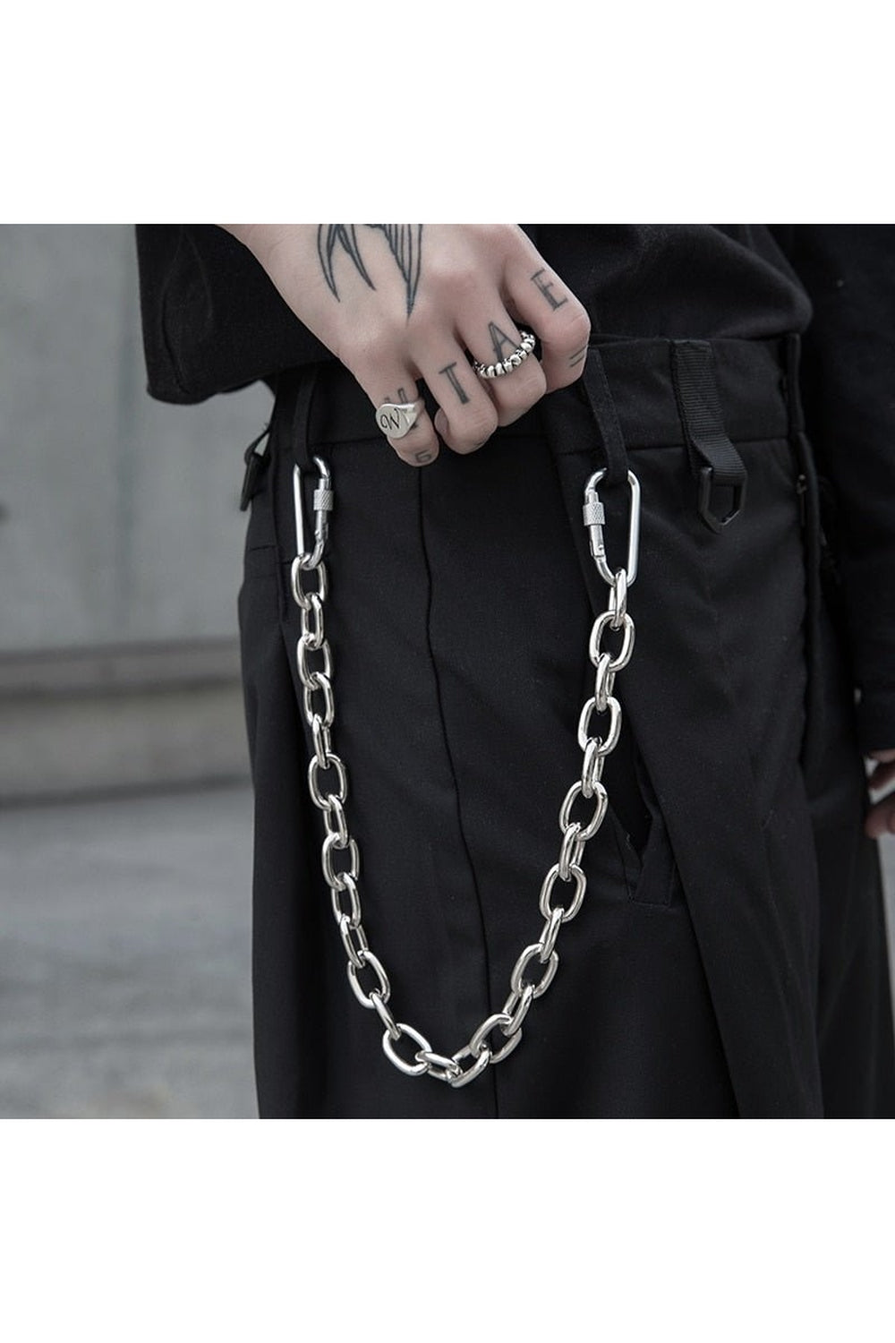 Chaîne en métal de style punk pour pantalon