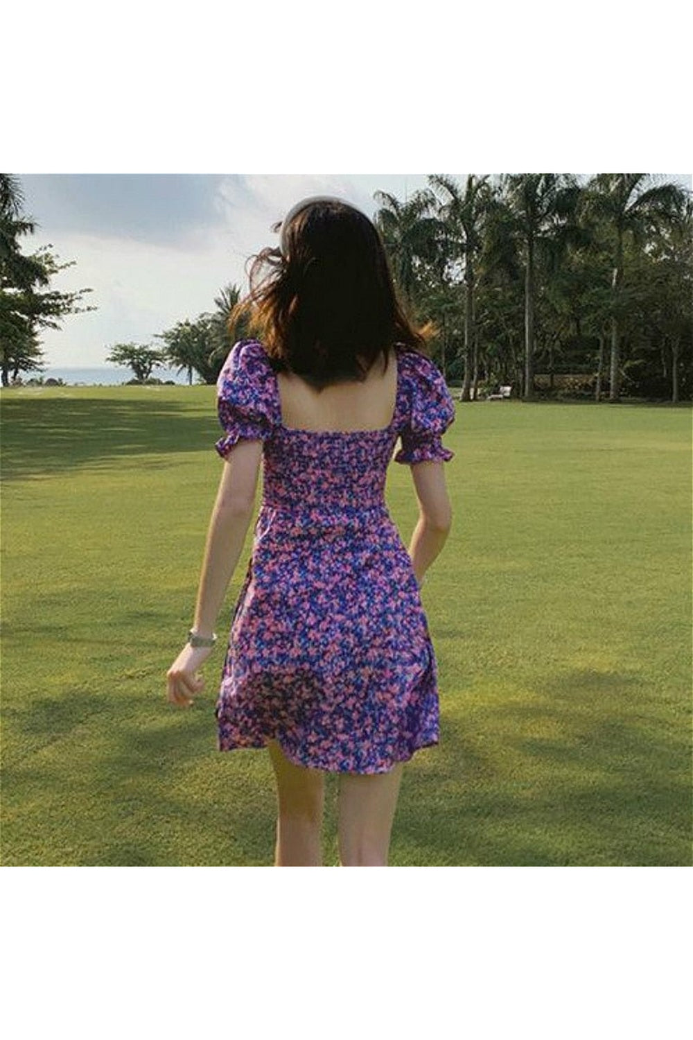 Purple Floral Dress