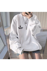 Purple Pastel Aesthetic Loose Sweatshirt