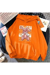 Fall Rabbit Doll Fleece Hoodie