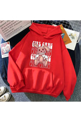 Fall Rabbit Doll Fleece Hoodie