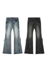 Rebel Fray Flare Jeans