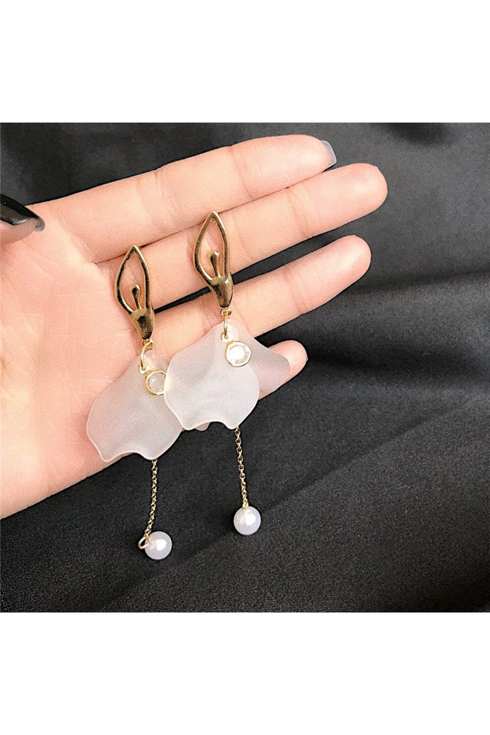 Retro Acrylic Tassel Long Earrings