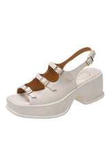 Retro Aesthetic Platform Sandals