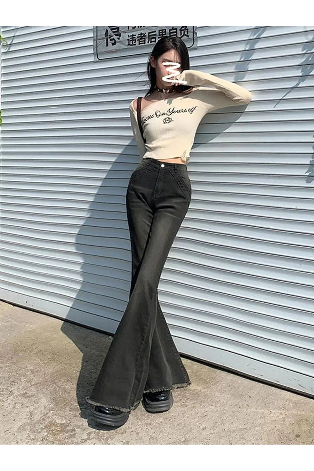 Fall Retro Bell Bottom Jeans