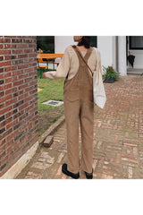 Retro Cord-Overall mit hoher Taille