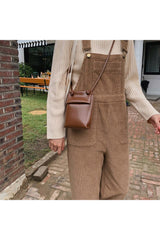 Retro Cord-Overall mit hoher Taille