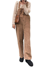 Retro Cord-Overall mit hoher Taille