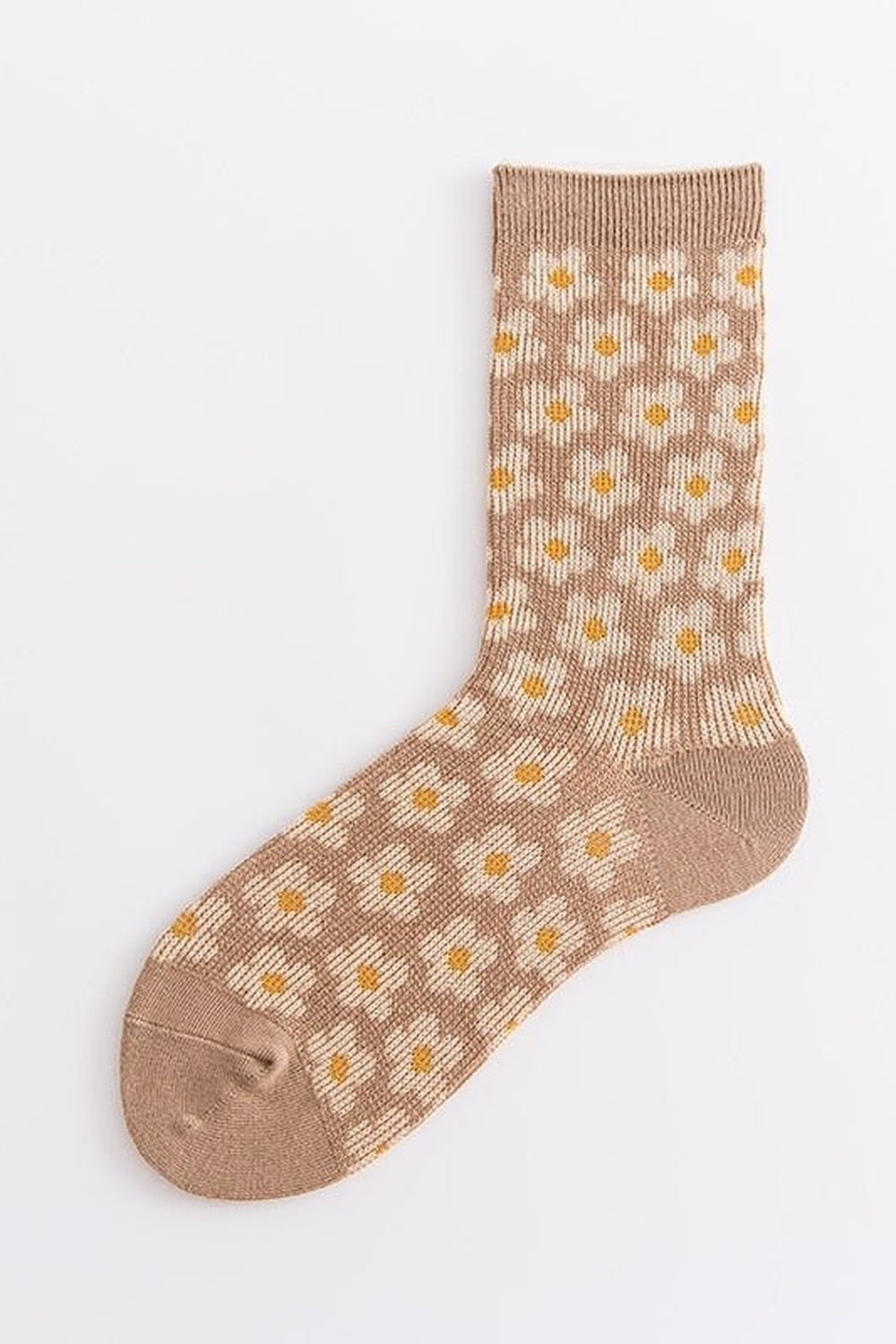 Retro Cozy  Flower Socks