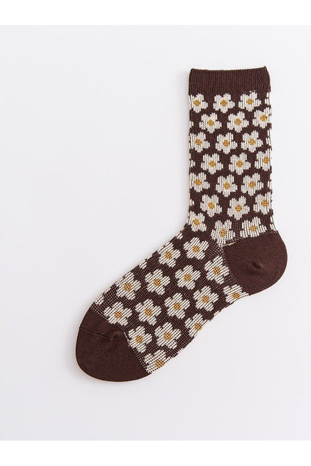 Retro Cozy  Flower Socks