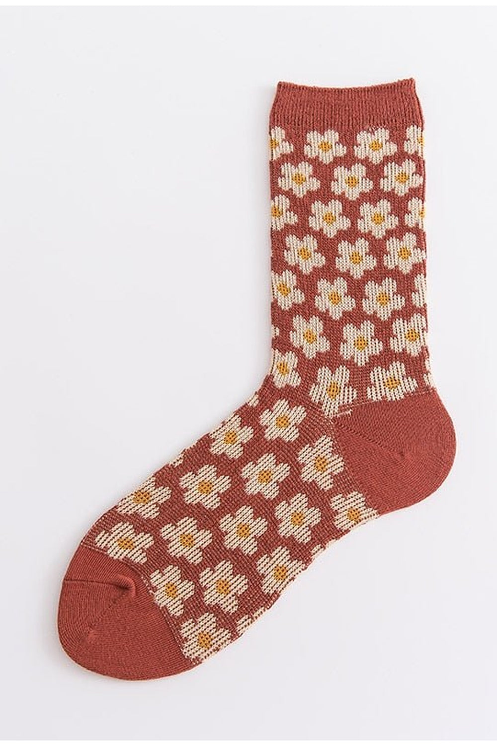 Retro Cozy  Flower Socks