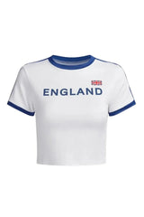 Retro England Ringer Top