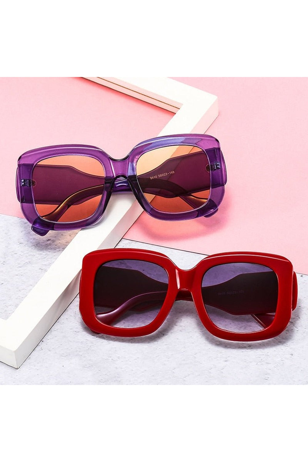 Retro Oversized Square Sunglasses