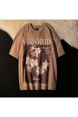 Retro Floral Graphic T-shirt