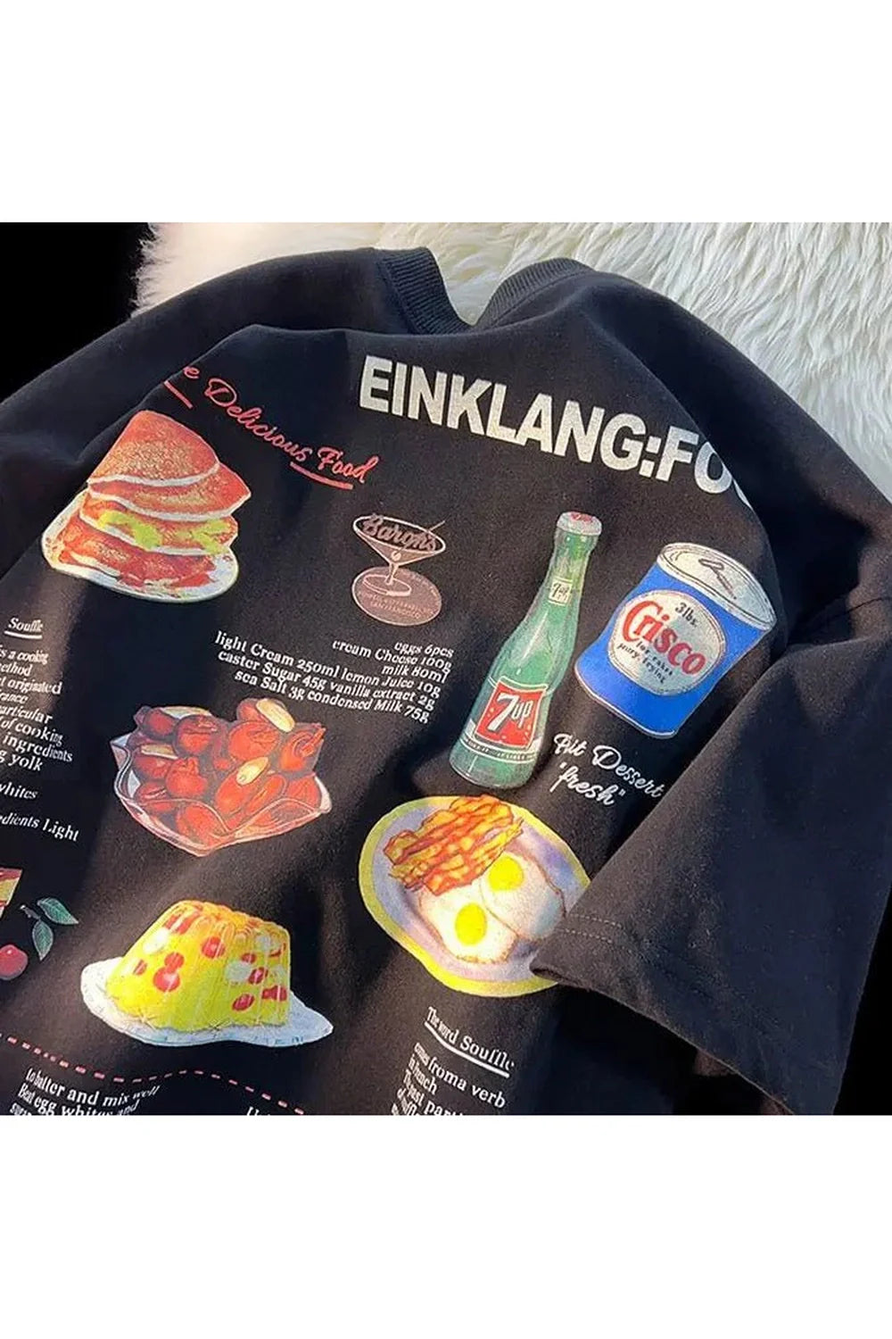 Retro Food Anime T-Shirt