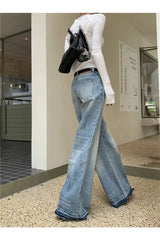 Retro High-Waisted Wide-Leg Jeans