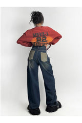 Fall Retro Jeans Wide Leg