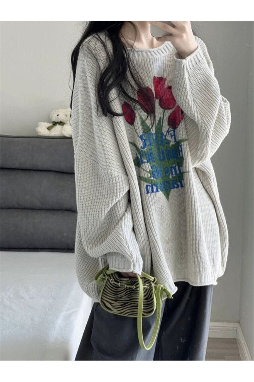 Fall Retro Knitted Sweater