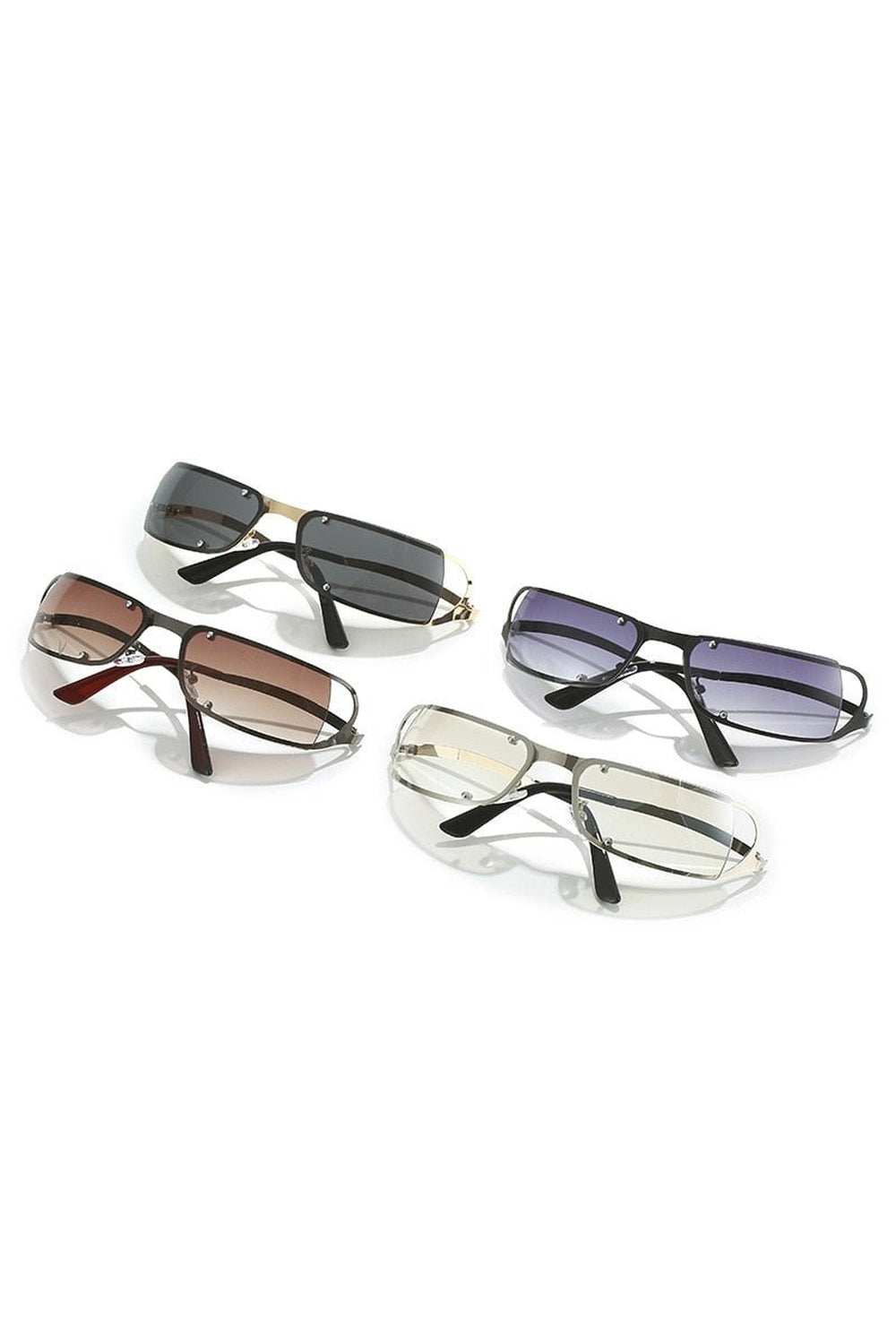 Retro One Piece Wrap Sunglasses