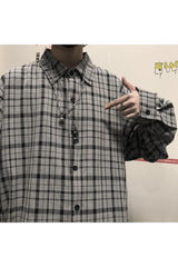 Retro Plaid Grunge Shirt