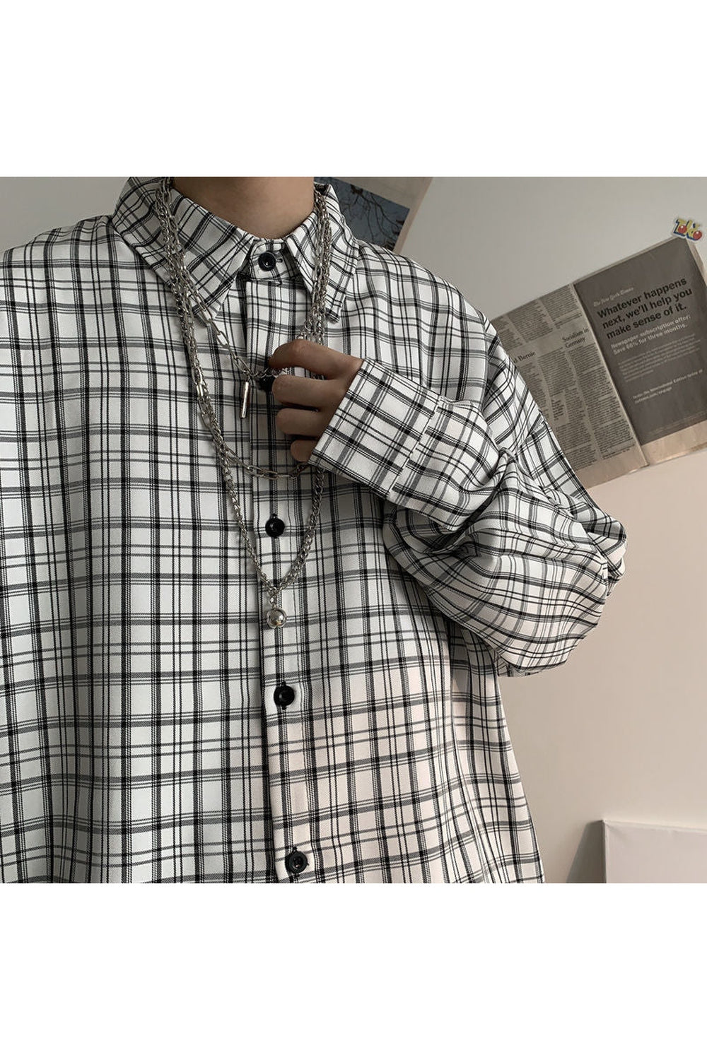 Retro Plaid Grunge Shirt