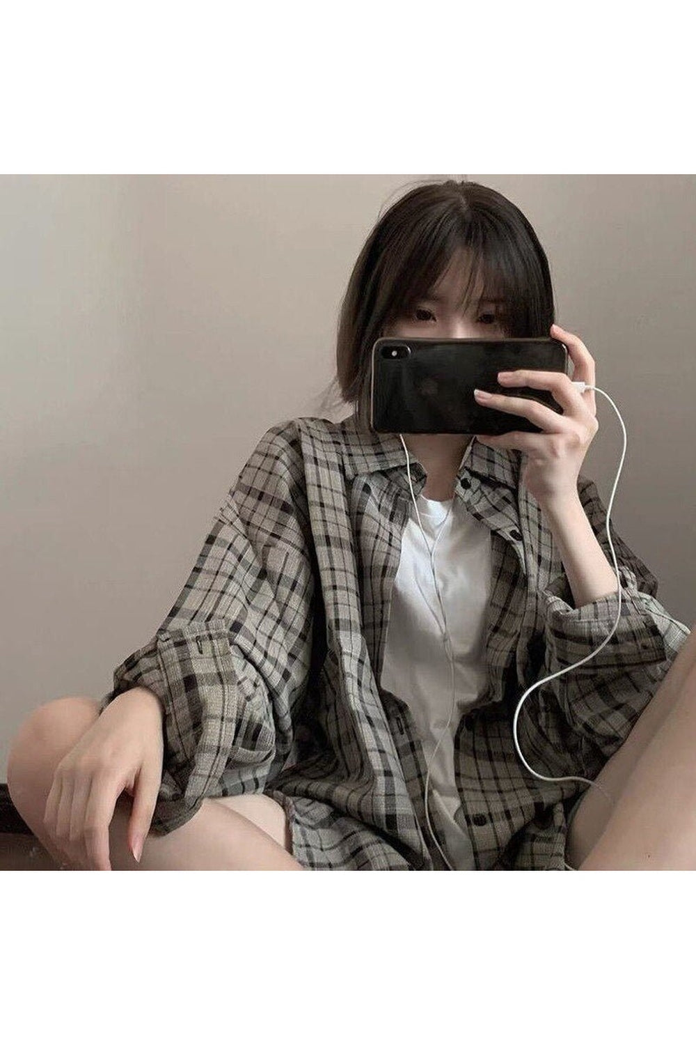 Retro Plaid Grunge Shirt