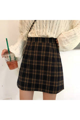 Retro Plaid Summer Skirt