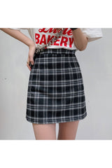 Retro Plaid Summer Skirt