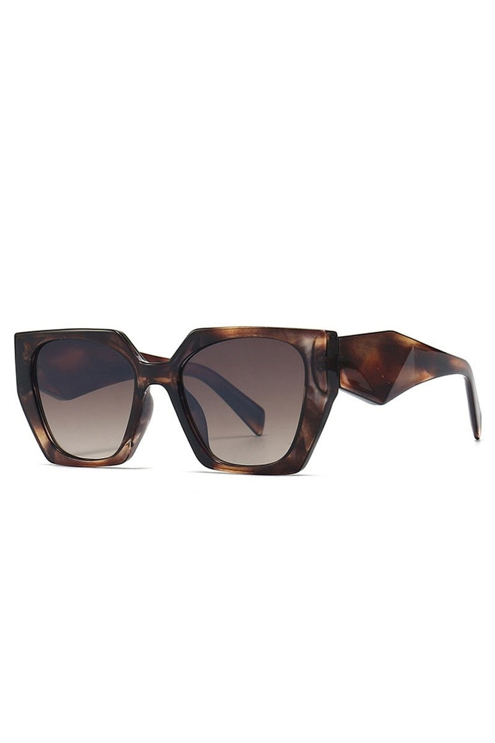 Retro Polygon Cat Eye Sunglasses