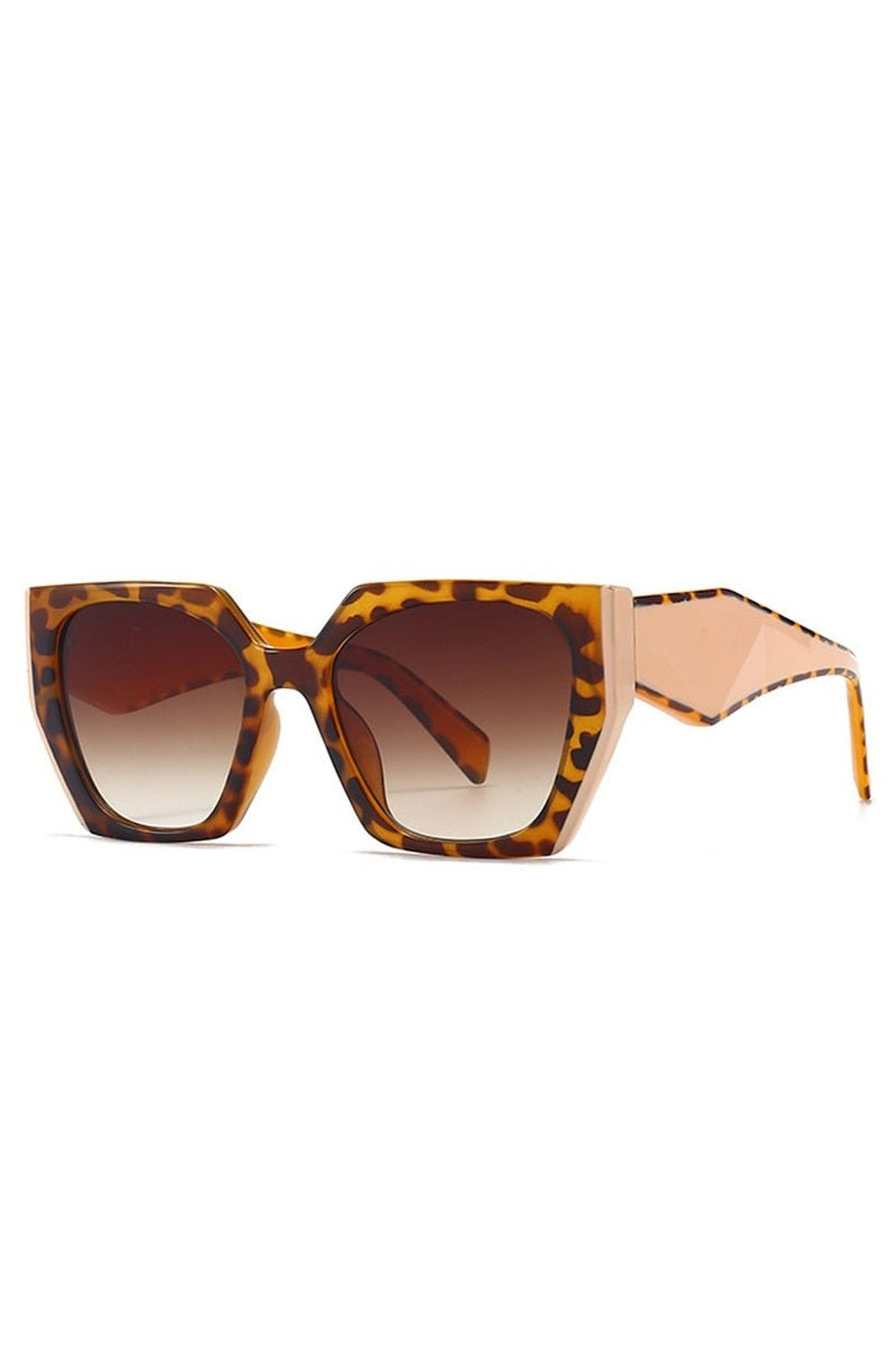 Retro Polygon Cat Eye Sunglasses